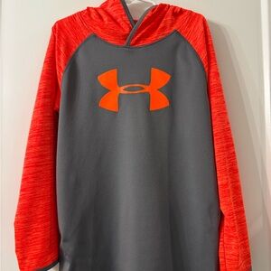 Under Armour Orange and Gray lightweight hoodie